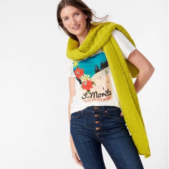 NWT J Crew St. Moritz Switzerland T-shirt Small - Picture 3 of 6